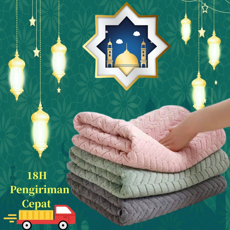 Handuk Mandi Dewasa Unisex 85X170CM 80x160CM &amp; 70X140cm Kamar Mandi Ukuran Jumbo Dewasa Handuk Microfiber Daya Serap Tinggi Embos Zigzag Perlengkapan Kamar Mandi Terlaris Murah Berkualitas