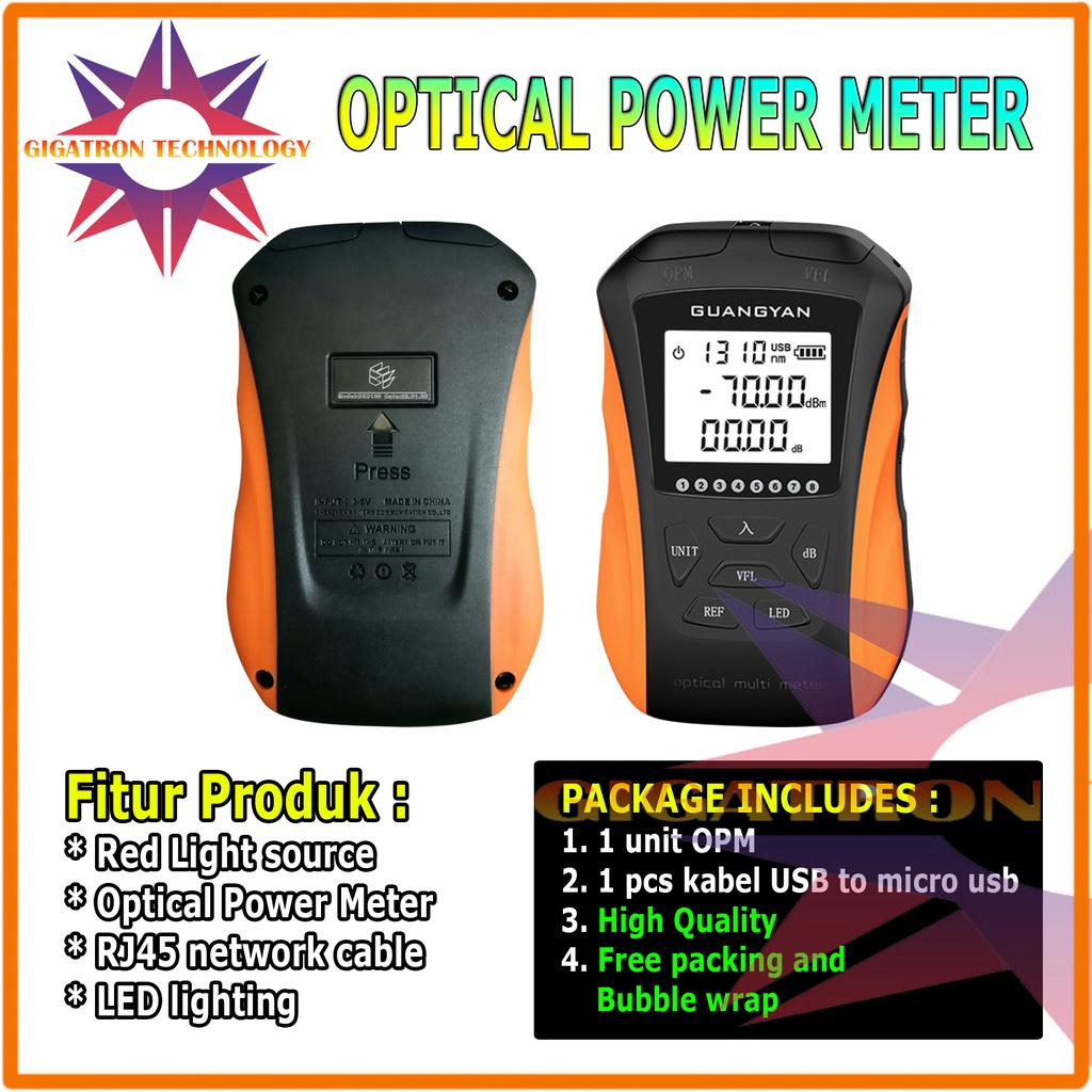 OPM 3 in 1 Fiber Optik Optical Power Meter VFL Network Cable Test / 3 in 1 OPM FO Fiber Optic Visual