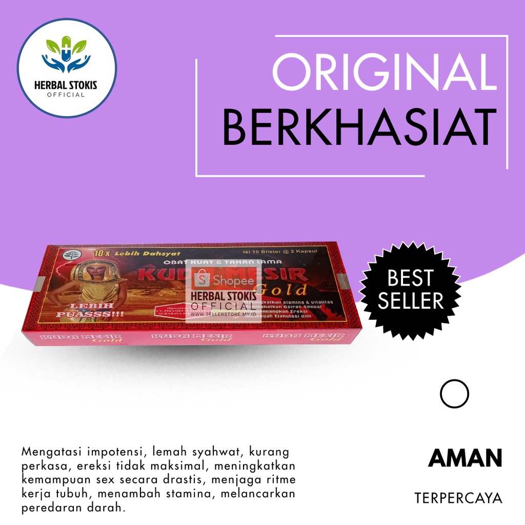 Kuda Mesir Gold Asli Original Kesehatan Obat (Kuat) Herbal Alami Pria
