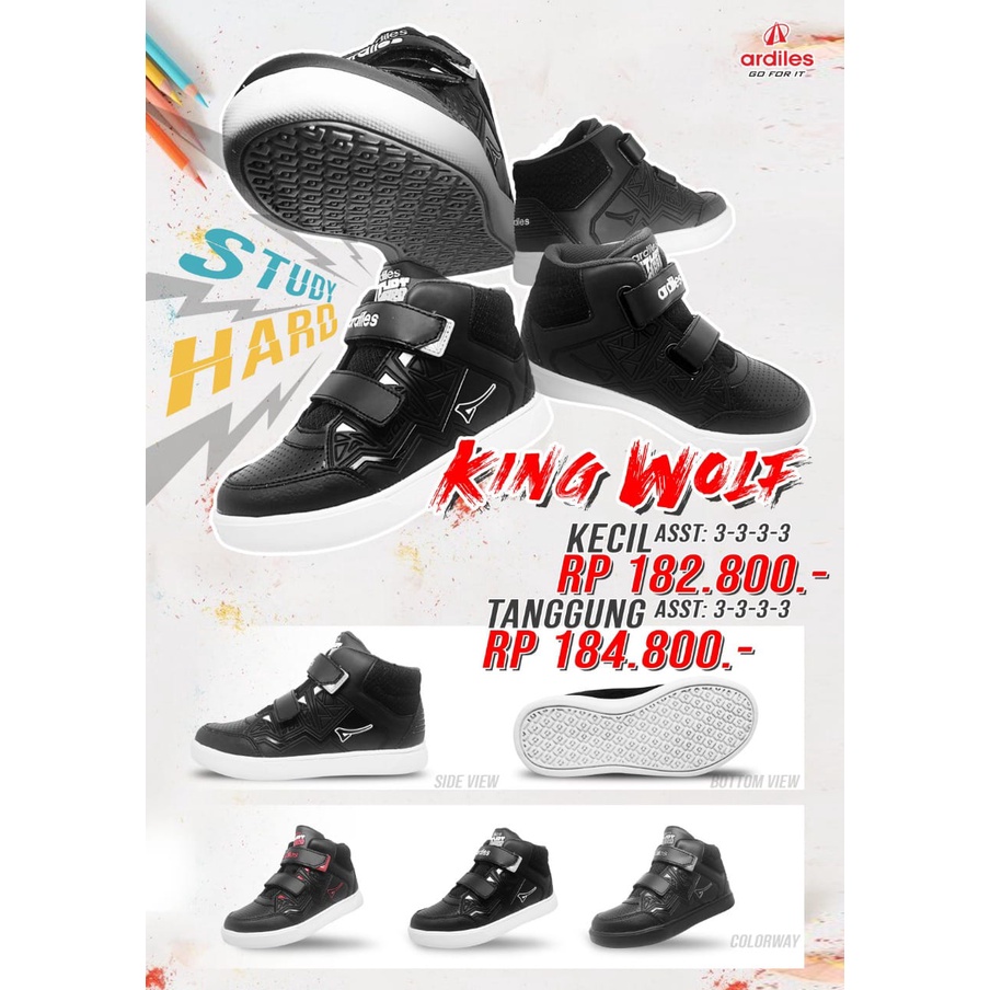 Sepatu Ardiles Anak Lelaki BCS - KING WOLF (MOHON BACA DESKRIPSI!!!)