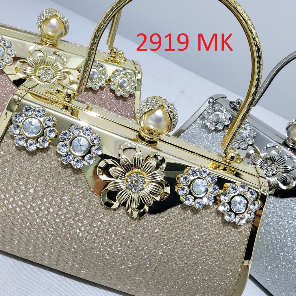 Tas Kondangan Ukuran Besar Clutch Pesta Import Diamond Farnell 2919/2921/2903/2925/2906 Mewah Cantik Muat HP