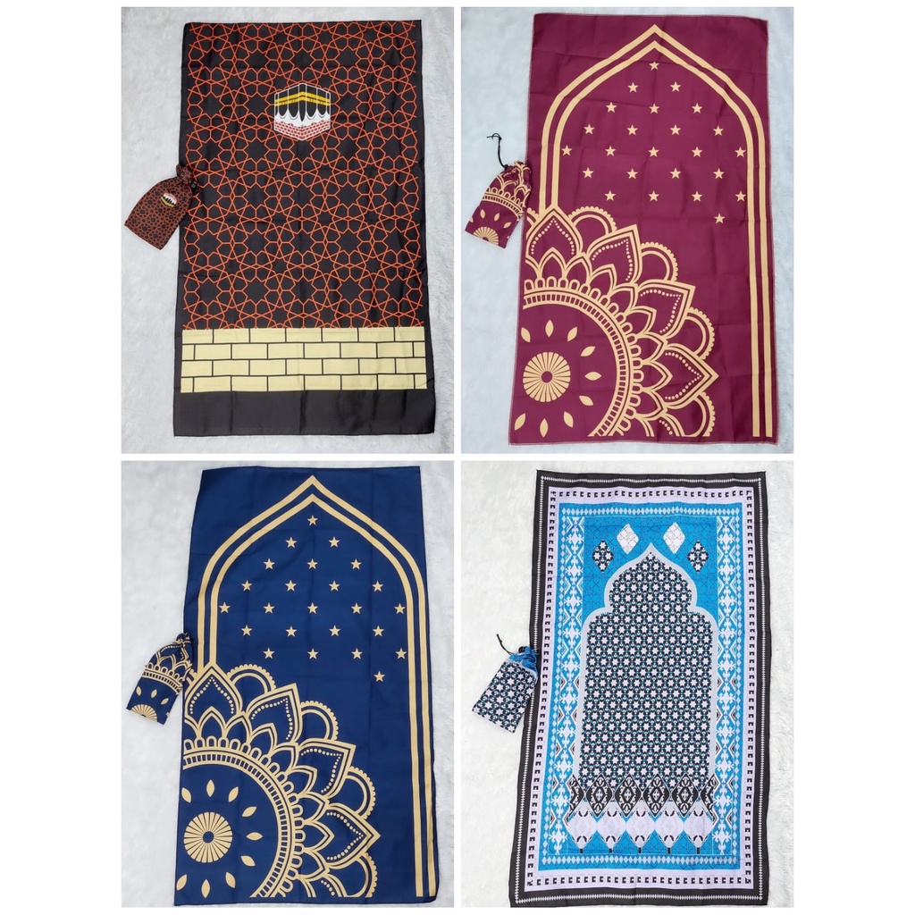 (NCS) Sajadah Travel Sajadah Traveling Pouch Souvenir Umroh Sajadah JUMBO / KECIL Motif Al-Bahar Sajada Mukena Traveler