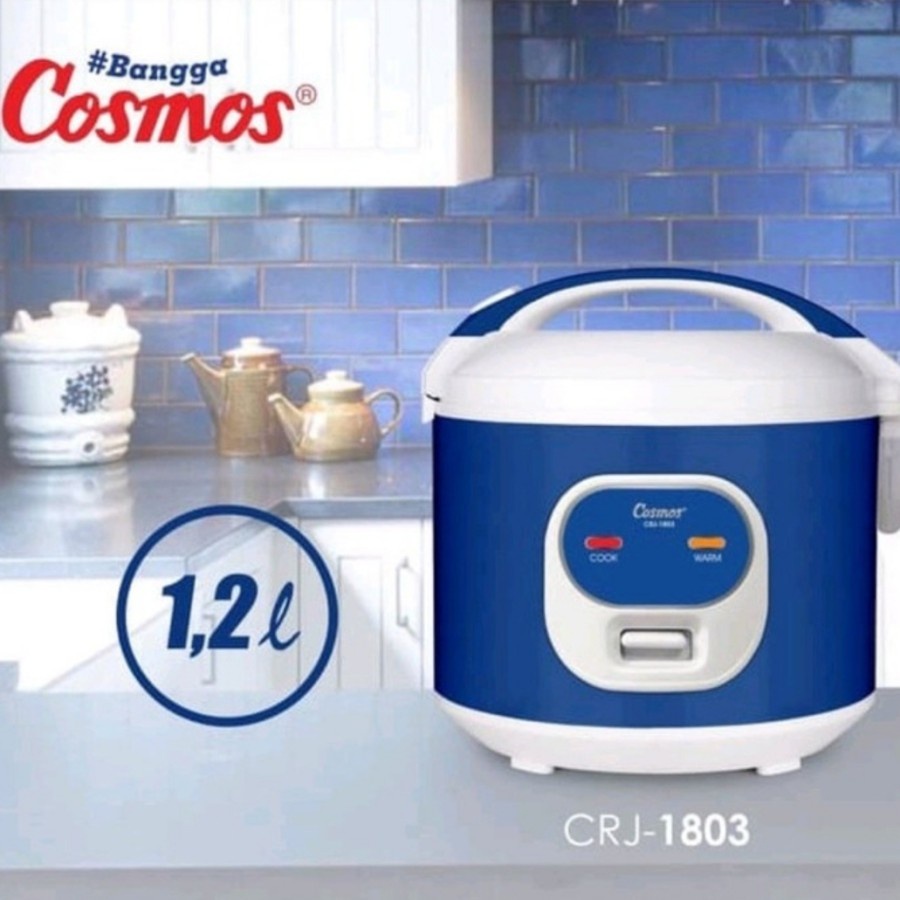 COSMOS CRJ-1803 Rice Cooker 1.2 Liter - Anti Lengket