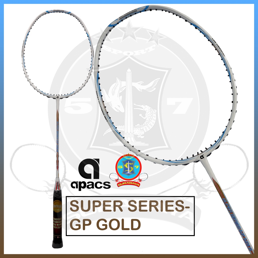 Raket Badminton Original Apacs Super Series GP Gold Bonus Senar dan Tas