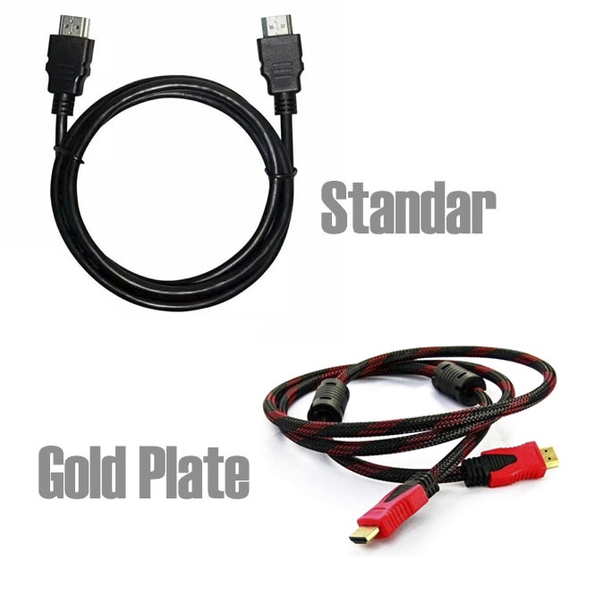 Kabel HDMI to HDMI 1.5 Meter  Gold Plated V1.4 &amp; Standar 1.5M 0878