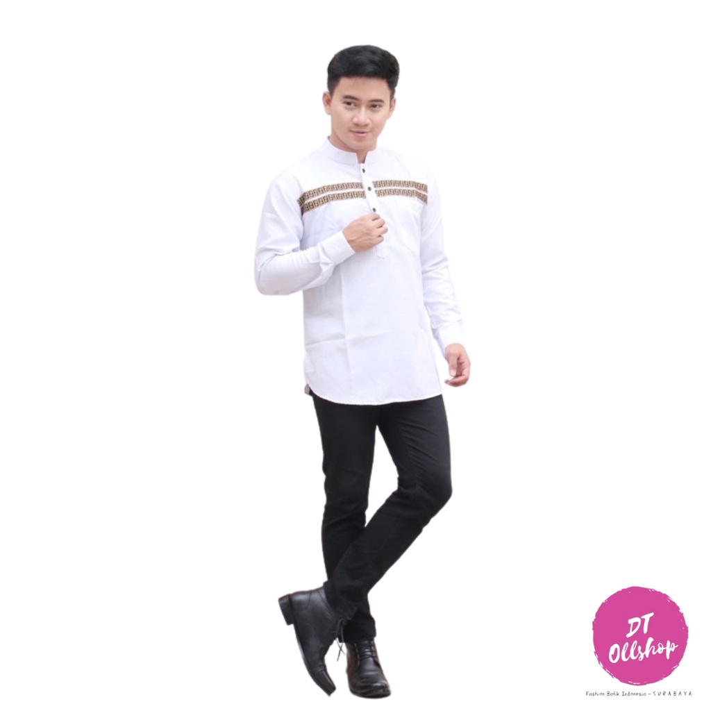 DT OLLSHOP - Kurta Lengan Panjang FF Pakistan / Busana Muslim /  Baju Kemeja Koko Pria