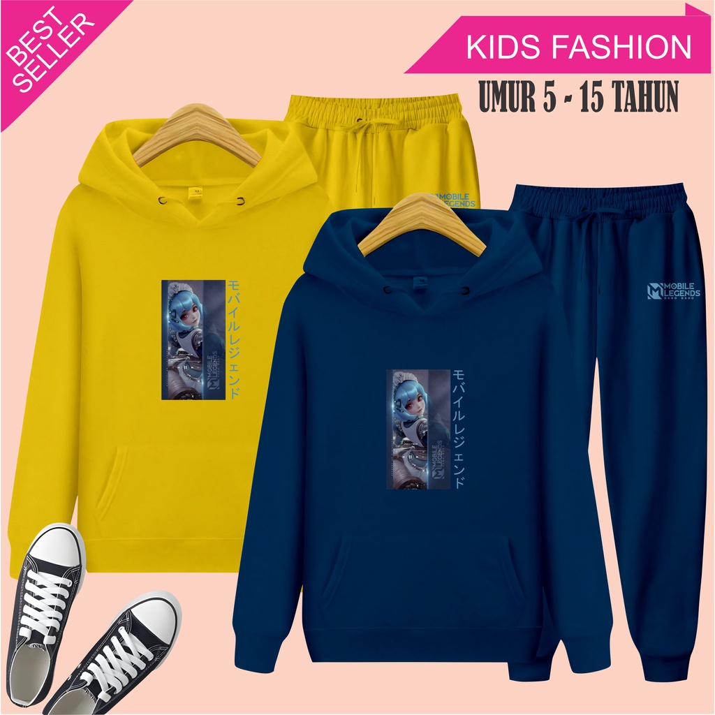 MCL - Setelan Anak Sweater Hoodie Angela MLBB