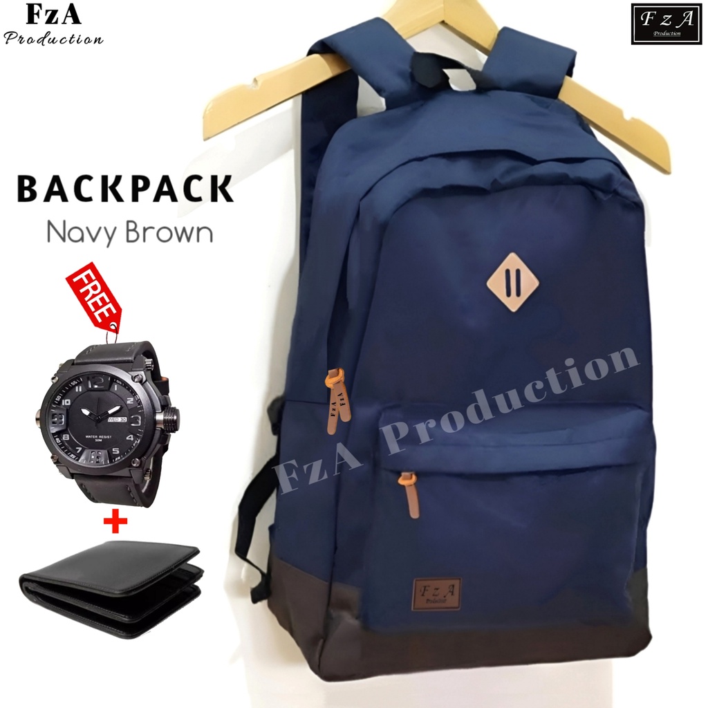 FzA Official - Tas Ransel Gendong Laptop Distro Sekolah Kuliah Pria Wanita Backpack Murah Original Tas Punggung Laptop - NBQSD