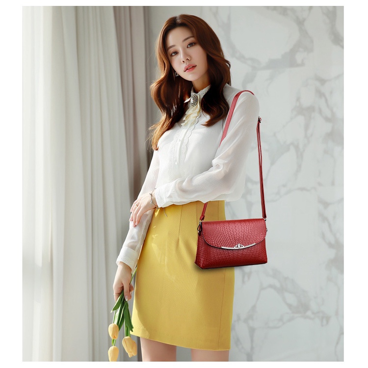 Satu7an T176 TAS SELEMPANG WANITA KULIT SLING BAG WOMEN FASHION KOREA TERLARIS TREND COD IMPORT