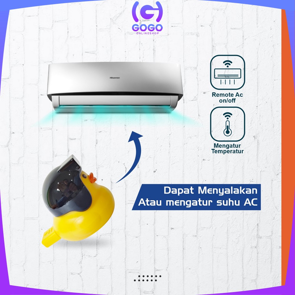 GOGO-C822 Bebek Pintar Perintah Suara Smart Voice Control Remote TV AC / Smart Home Usb Wireless Voice Command Lampu Malam Untuk Kamar