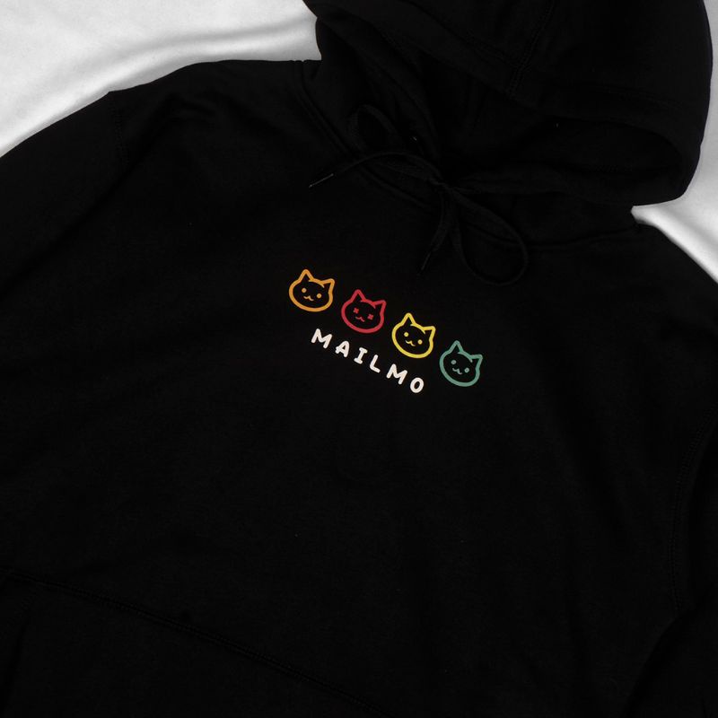 Hoodie Sweater Mailmo CX 002 Cat - Black Unisex