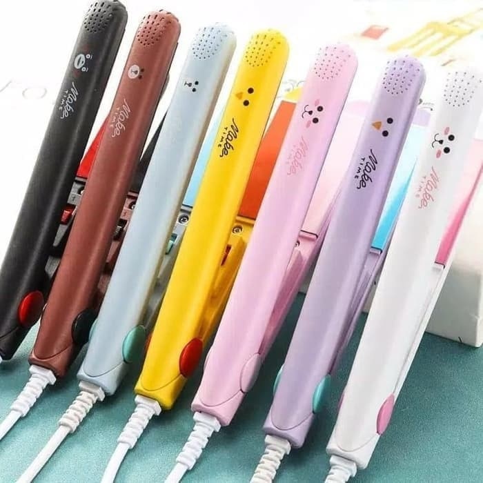 Catokan rambut mini Mengeriting meluruskan 30 detik cepat panas