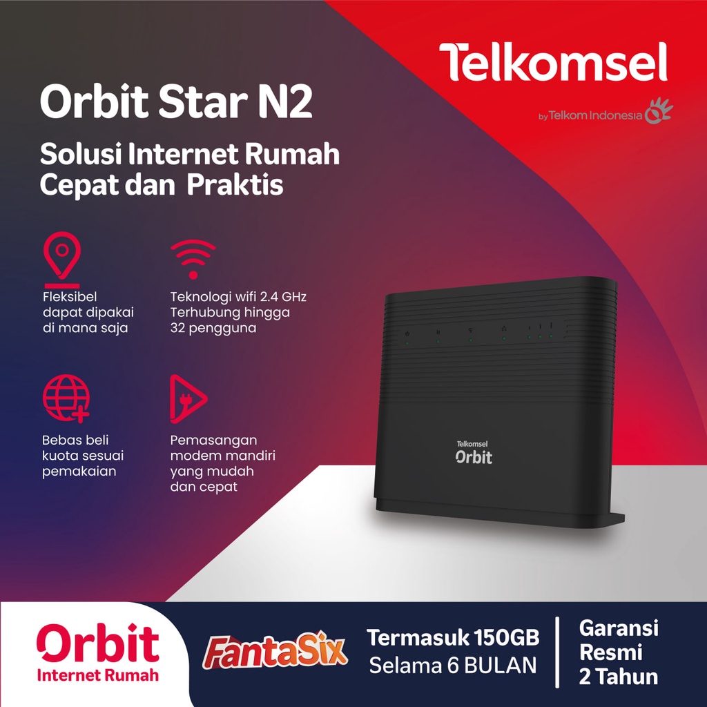 Telkomsel Orbit Star N2 Modem Wifi 4G