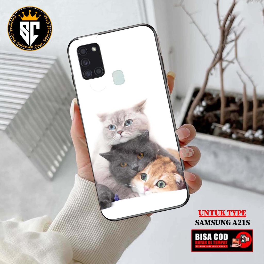 Case Samsung A21S Casing Samsung A21S Selamet Case [CAT] Case Glossy Case Aesthetic Custom Case Anim