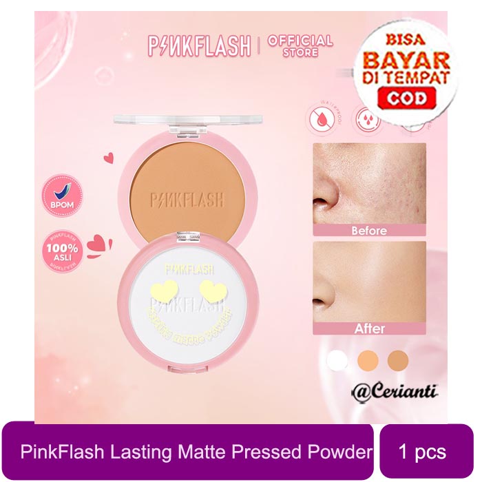 [OIL CONTROL | BEDAK PADAT | PER PCS] PINKFLASH OhMySelf Pressed Powder Long-lasting Matte Lightweight Oil Control Special