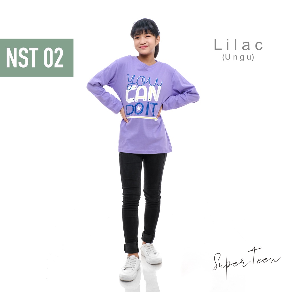 BAJU ANAK PEREMPUAN TANGGUNG REMAJA / KAOS ANAK PEREMPUAN TANGGUNG REMAJA / PAKAIAN ANAK CEWEK KAOS ANAK CEWEK LENGAN PANJANG YOU CAN BRAND SUPERTEEN 9 - 14 TAHUN