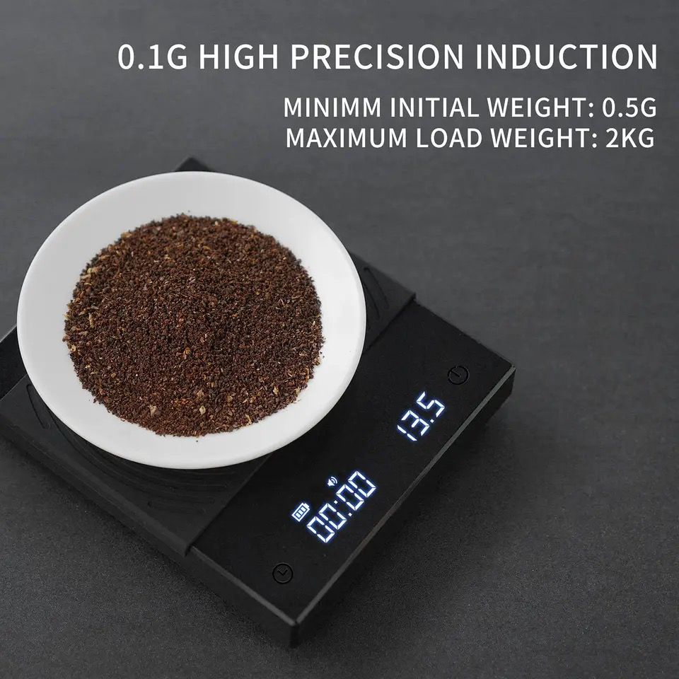 timbangan kopi timemore scale basic PRO with timer USB type C flow rate high precision / coffee kitchen scale digital V60 espresso