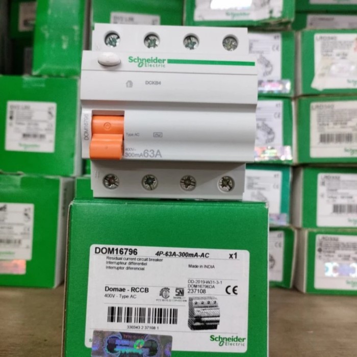 Elcb Rccb Schneider 4P 4Phase 63A 300Ma