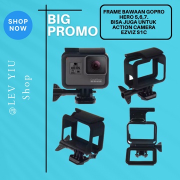 Side Frame Case / Casing Action Camera EZVIZ S1C / S1-C Gopro Hero 5 6 7 Frame Casing