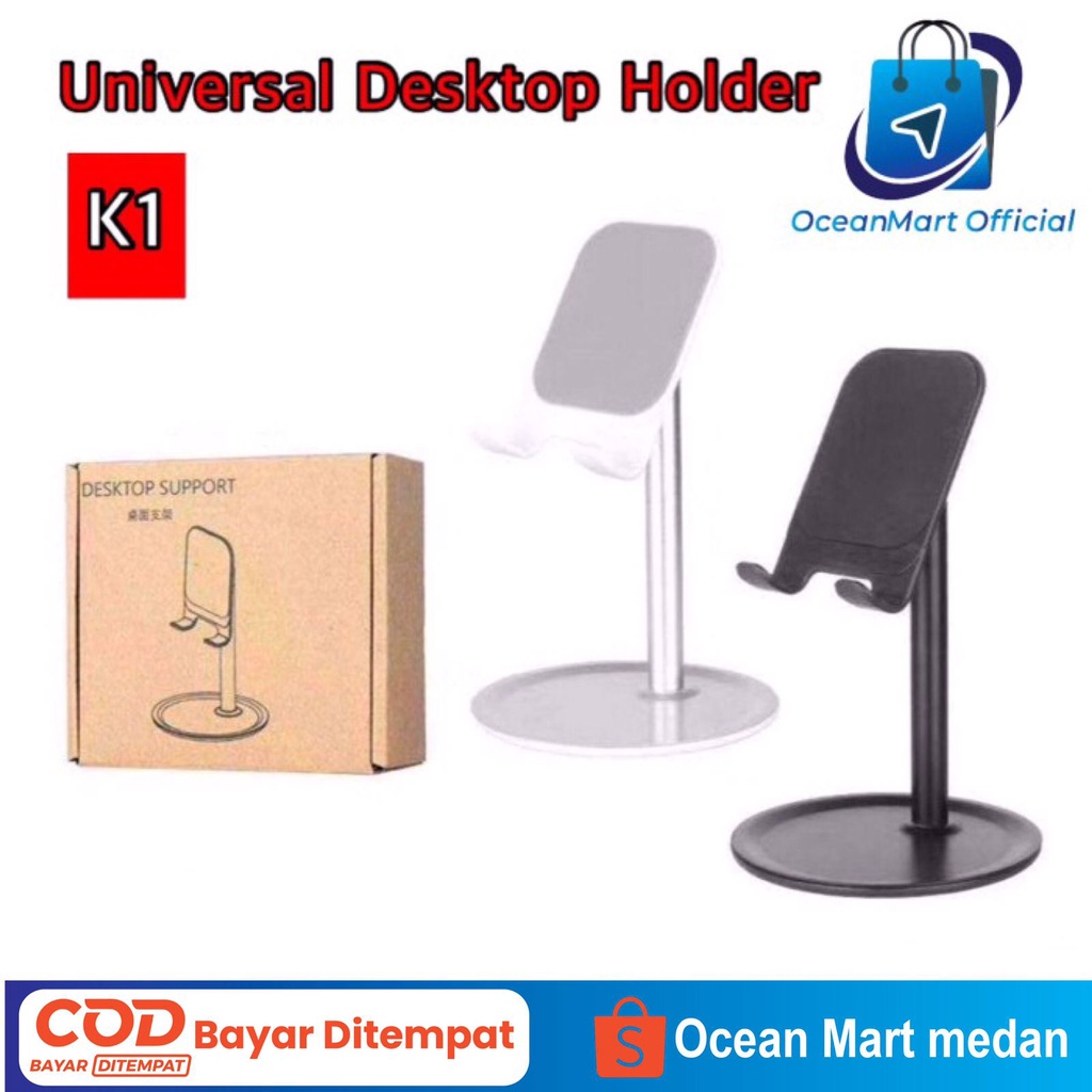 Stand Holder K1 Multifungsi Folding Desktop Phone Holder Penyangga HP Aksesoris Handphone OCEANMART OCEAN MART Murah Grosir