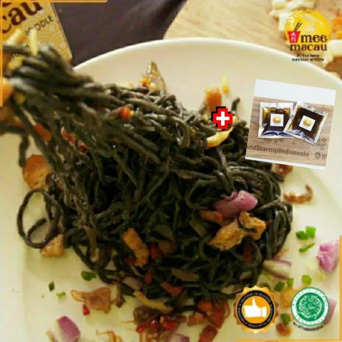 

[PAKET LENGKAP 10 PORSI] MIE HITAM CHARCOAL ARANG JEPANG + BUMBU SEHAT