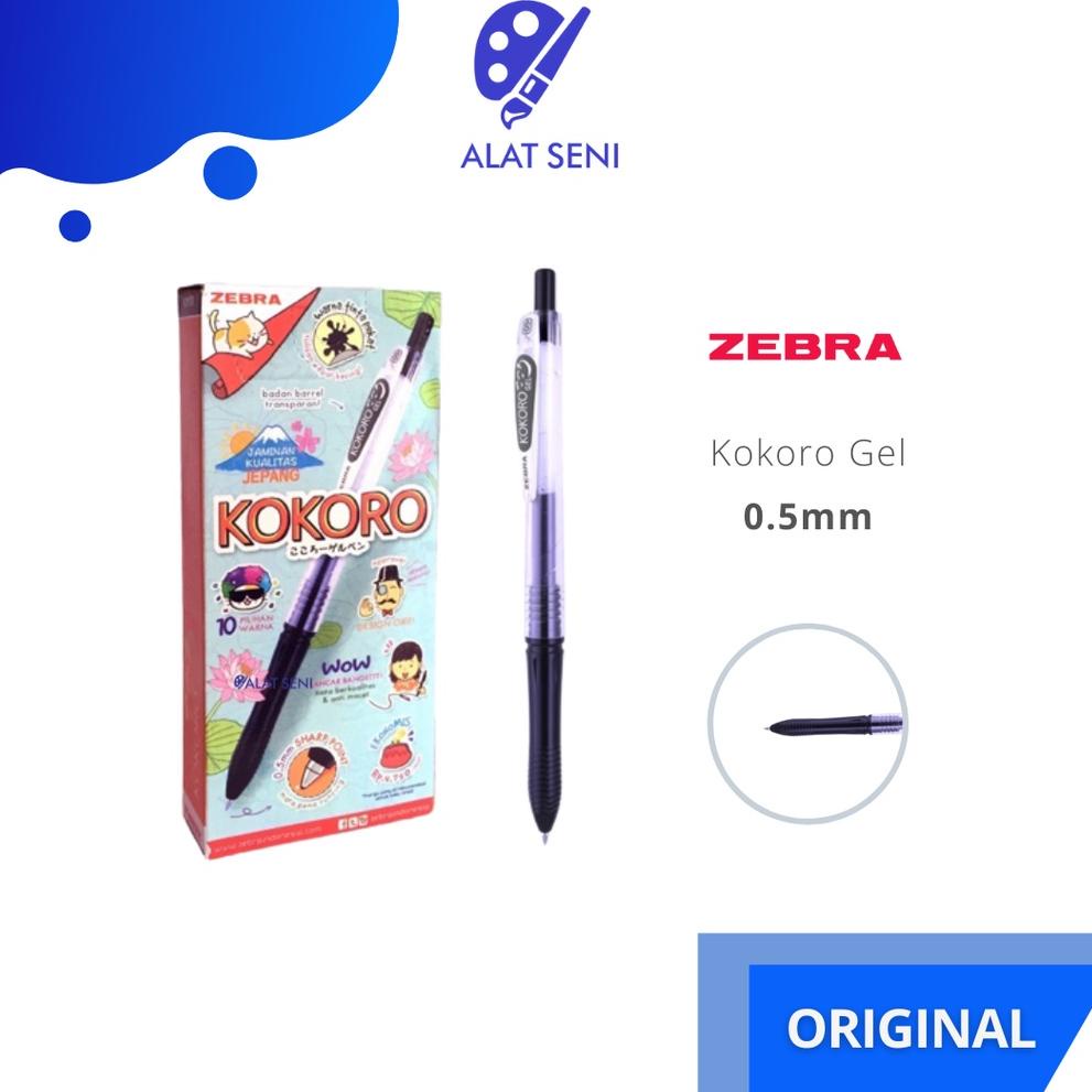 

40 Pulpen Gel Kokoro Lusisnan - Gel Pen Kokoro 0,5 dijual lusinan - Pulpen / Bolpen Gel Kokoro Zebra - 0.5 4082