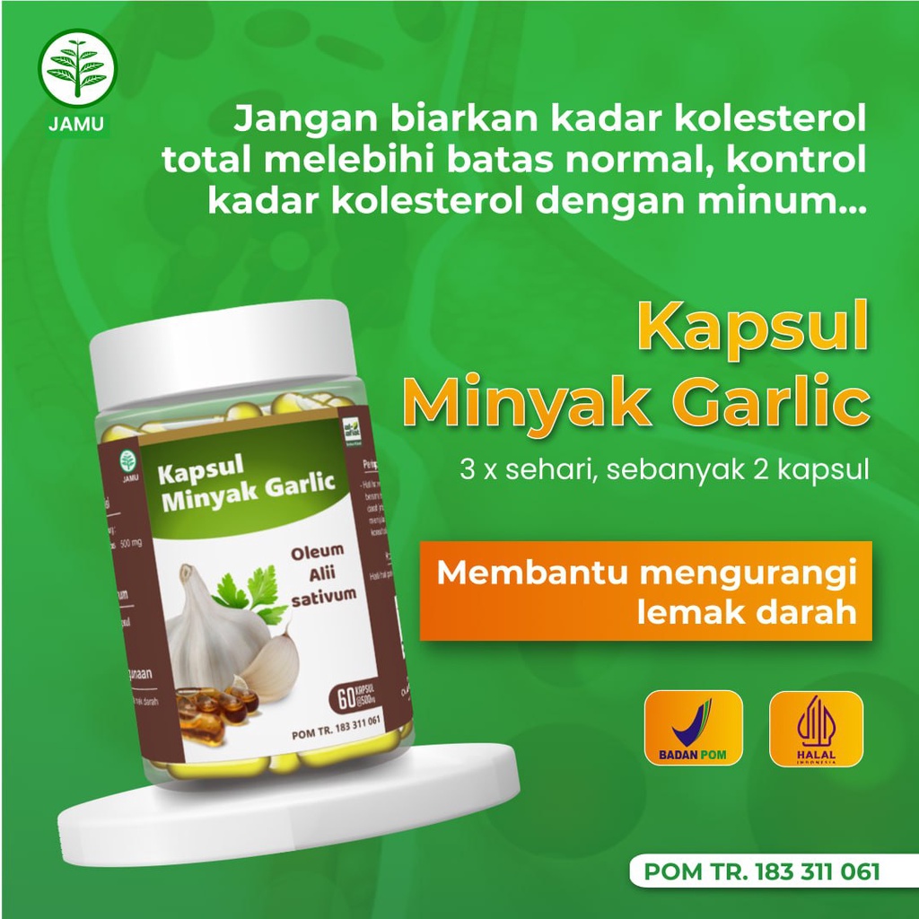 Garlic Oil Kapsul Minyak Garlic Al Afiat 60 Kapsul