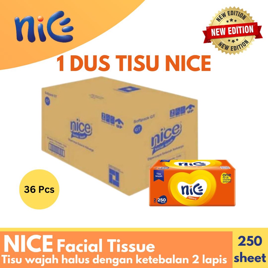 1 DUS TISU - Tissue Paseo Smart 200 Sheets 2ply  - Tisu Nice 250 Sheet 2ply  - Tisu Nice 180 Sheet