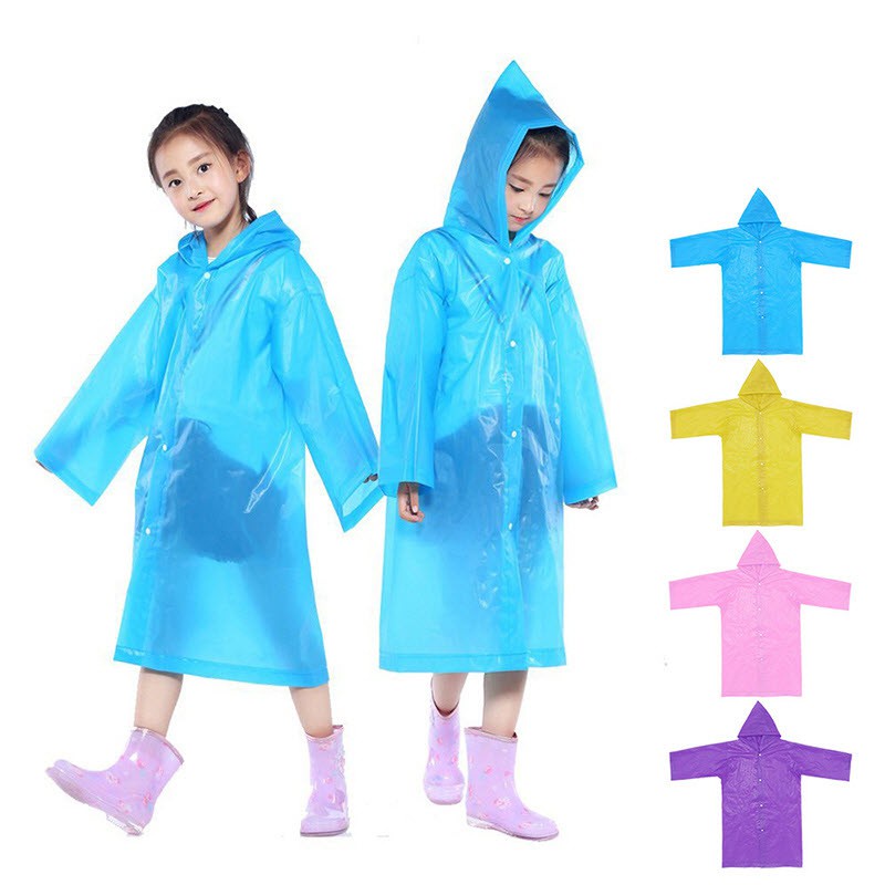 T&amp;Y Jas Hujan Anak Karakter Polos Hoodie Murah EVA Ponco Lengan Polos Jas Hujan Dewasa Warna Mantel Rain Coat Murah Import Berkualitas