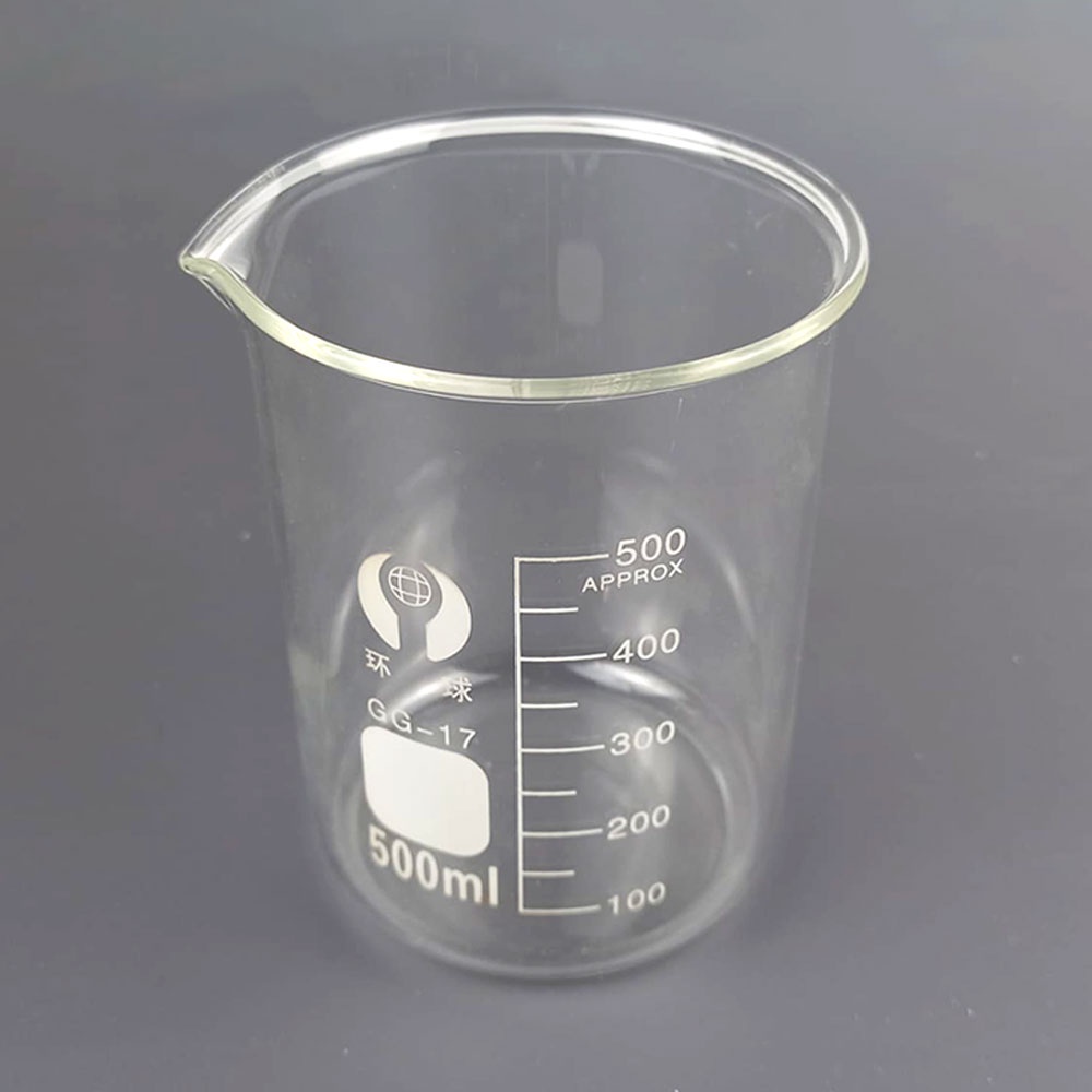 GUI8 Zhong Xing Peng Yue Gelas Ukur Lab Kimia Borosilicate Glass 500 Ml Gg-17 Transparent ORi-I