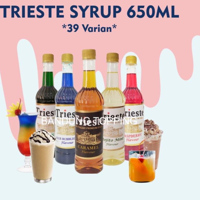 

【Penjualan Terbaik】✅COD Trieste italian syrup variant rasa premium 650ml
