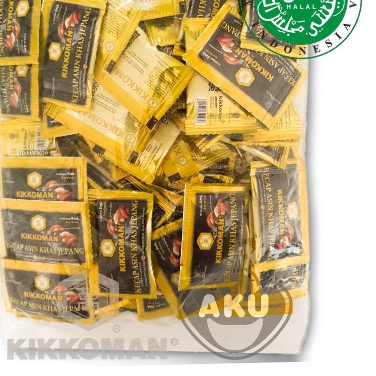 

➯ Kikkoman Soy Sauce Shoyu - Kecap Asin Khas Jepang Halal Sachet 5ml 100pc ♙