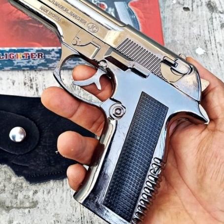 ❀ BISA COD Korek Api Pistol 1:1 Phyton Revolver 357  full Besi ▲