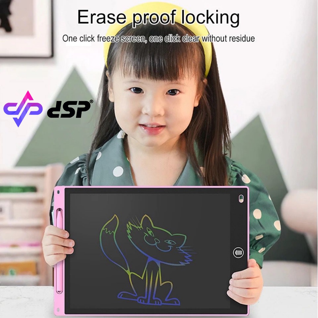 ELITE LCD Drawing Writing Tablet 8.5&quot; Papan Tulis Anak Dewasa Board Terbaru
