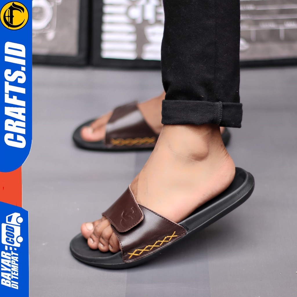 Sendal Slide Pria Sandal Selop Pria Ringan Crafts Siemz