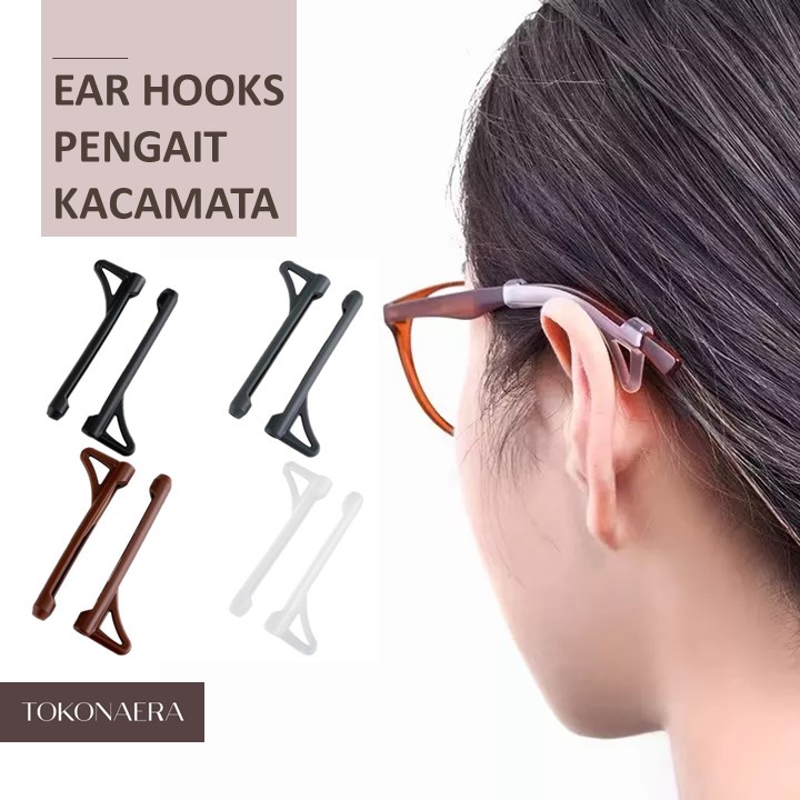 Ear Hook Kacamata - Anti Slip Kacamata Silikon - Earhook Kacamata - Pengait Kacamata