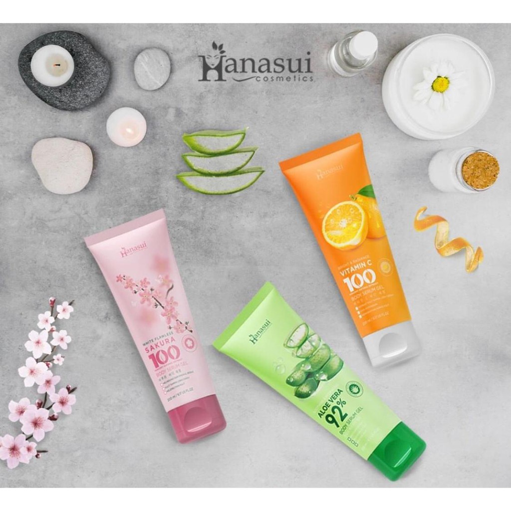 IDOLAKU Hanasui Body Serum Gel