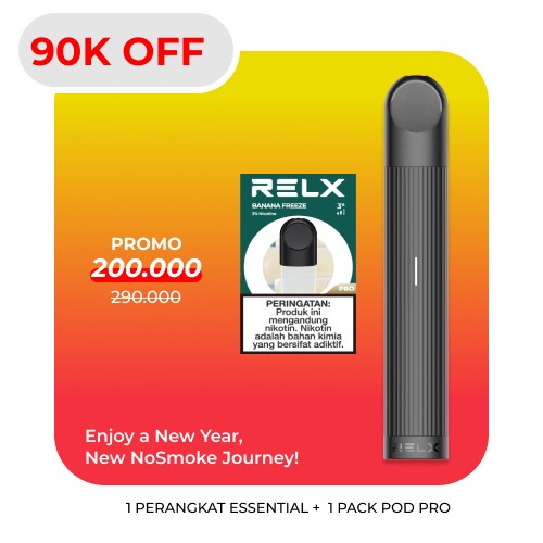 RELX Bundle Essential Black Device and Pods
