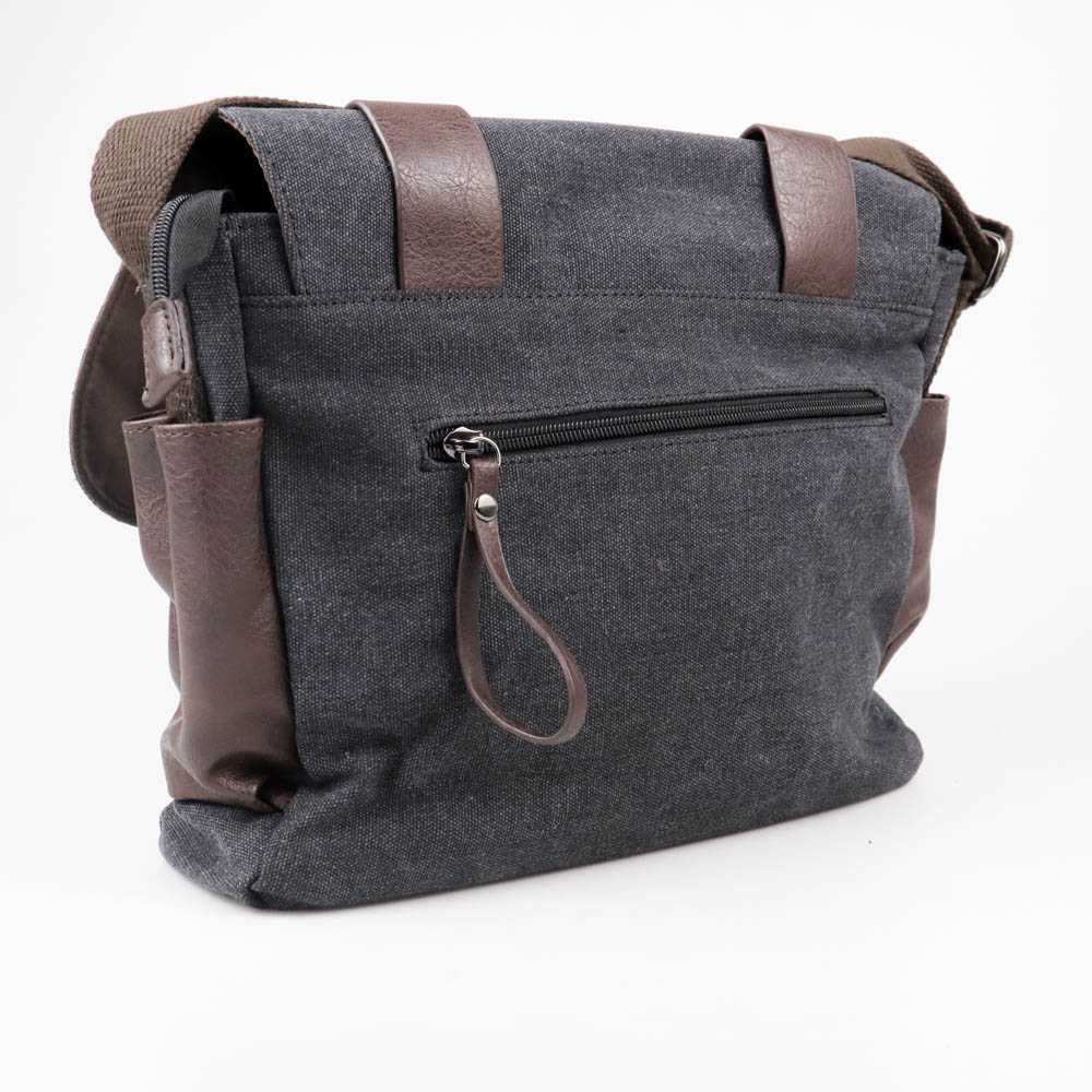 Tas Selempang Pria Korea: Korean Canvas Messenger Bag Kapasitas Besar