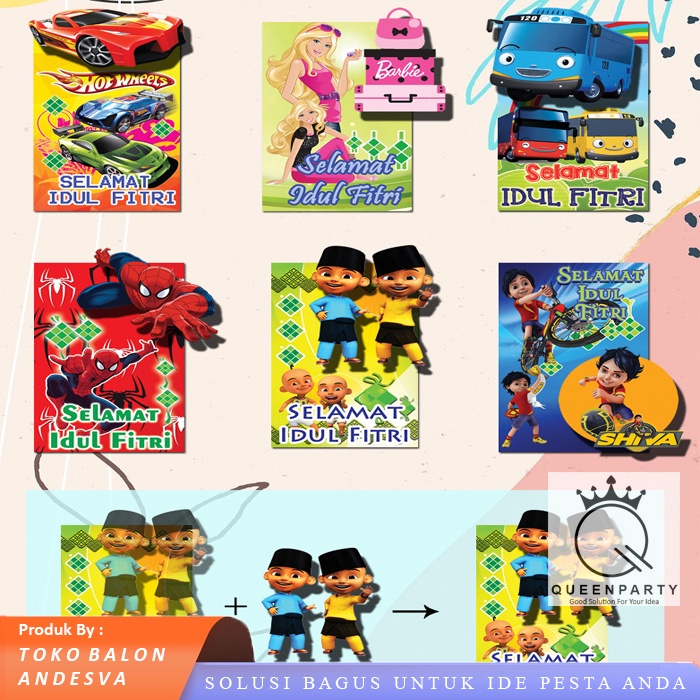 

Amplop lebaran idul fitri 3D / angpao idul fitri / amplop karakter 3D / amplop lebaran model karakter 3D
