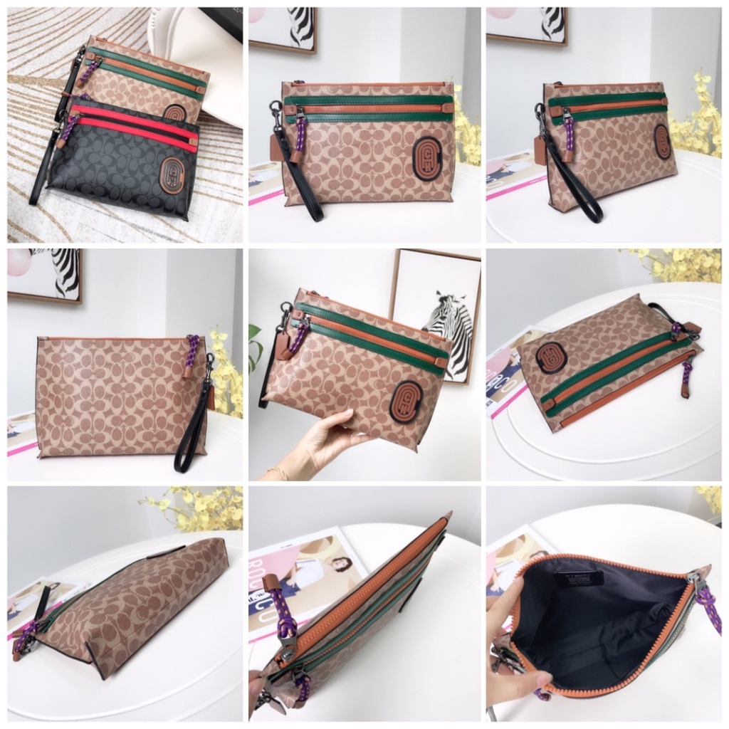 TAS PRIA CLUTCH BAG ALL COLOUR STRIPE LOGO C CASUAL BUSINESS 69213