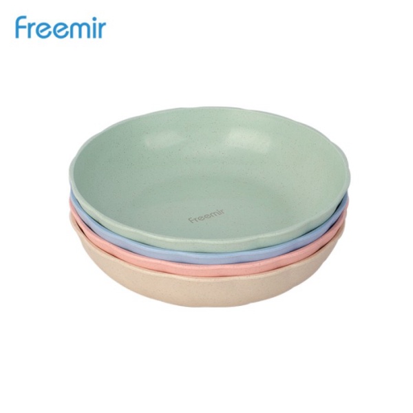 

4 Jual Mini Straw Piring Wheat Diskon pcs freemir Piring Gelombang Makan Set