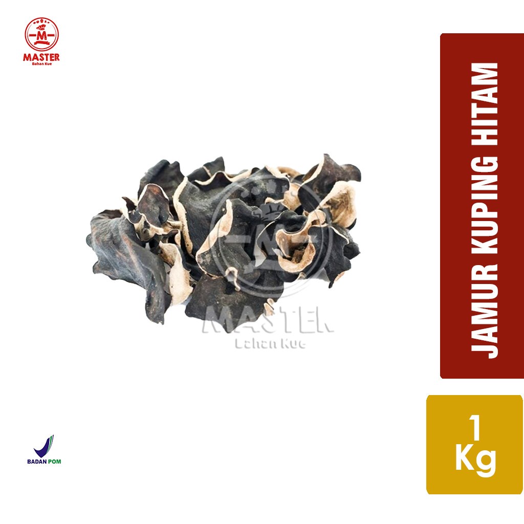 

Jamur Kuping Hitam Kering Cap Walet / Black Fungus [1 Kg]