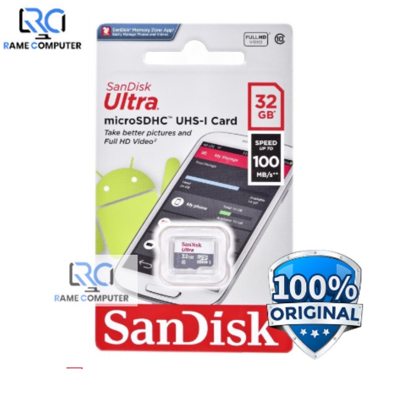 SanDisk Ultra Micro SD Card 32gb original sdhc memori hp