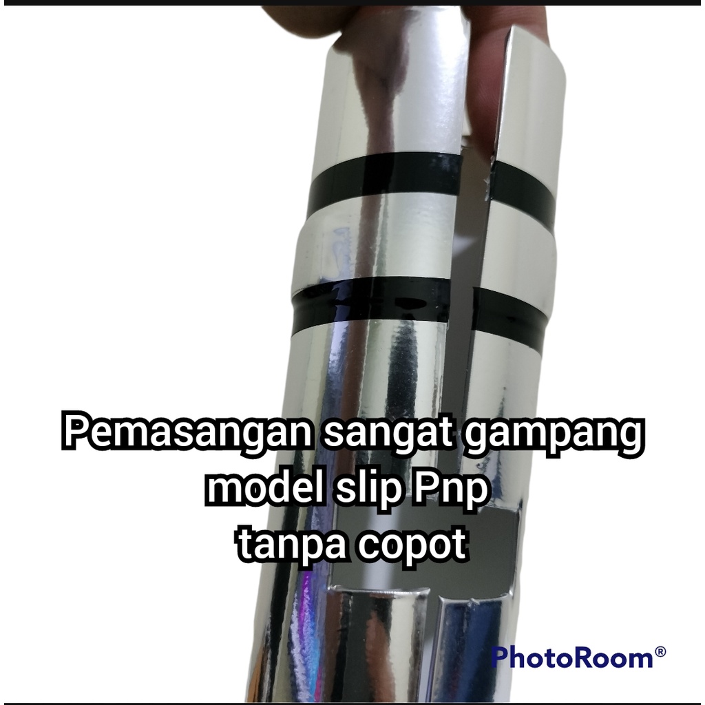 Set chrome jaluAS + Cover Shock depan matic Honda Vario Scoopy Beat Genio