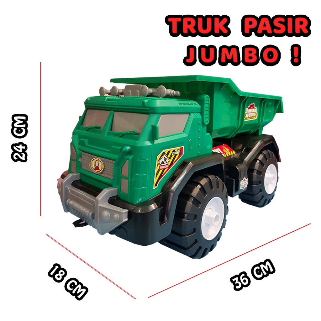 (BISA COD) Mainan Anak Truk Pasir + AKSESORIS / Truck Dump Sand Toys JUMBO AK70 JSP