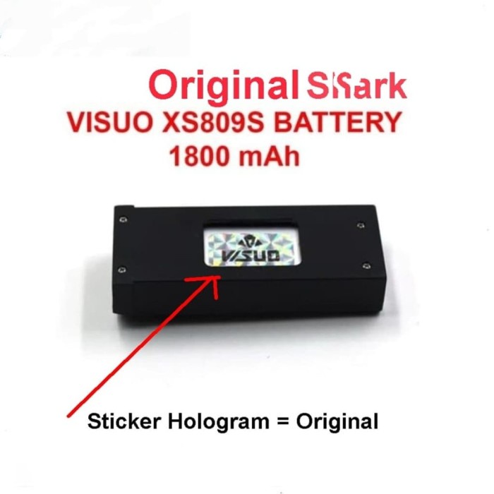 Batteray Battery Baterai Batre Drone Visuo Battle Shark Visuo Shark