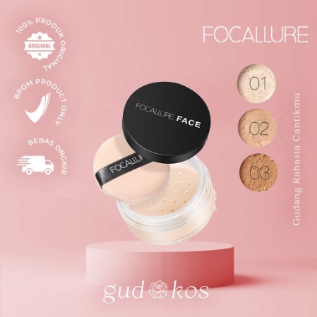 FOCALLURE Oil Free Loose Powder FA 15 / Bedak Tabur Tahan Lama