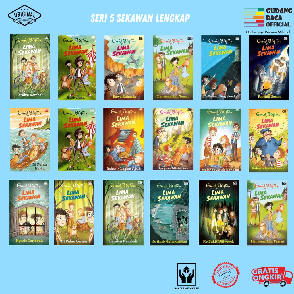 Lima Sekawan: Di Pulau Harta - Lima Sekawan: Melacak Jejak Rahasia - Lima Sekawan: Ke Sarang Penyelu