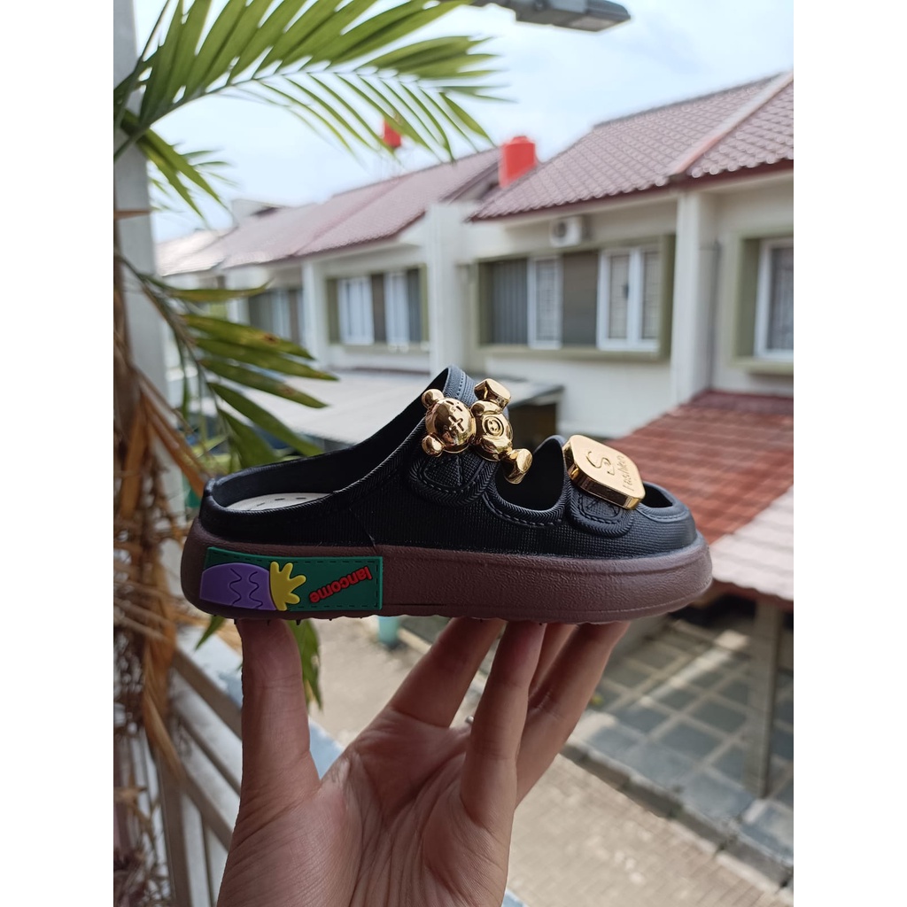 Sandal anak viral rainbow  karet jelly import 029 (24-35) sandal selop anak termurah